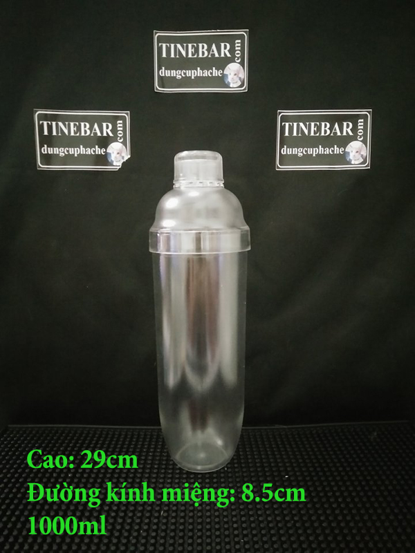 Shaker Transparent plastic 1000ml ( nhựa trong suốt )