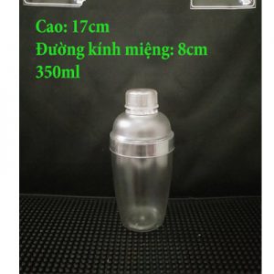 Shaker Transparent plastic 350ml ( nhựa trong suốt )